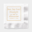 Search for best day ever napkins Typography