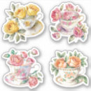 Search for pink teacup stickers Watercolor