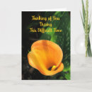Search for calla cards invites Sorrow
