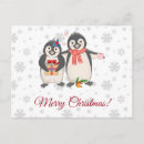 Search for merry christmas penguin postcards Snow