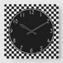 Search for black and white checkered clocks Checks