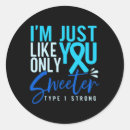 Search for useless stickers Type 1 diabetes
