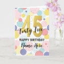 Recherche de quarante cinquième anniversaire cartes Quarante cinq ans