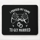 Search for funny engagement mousepads Engaged
