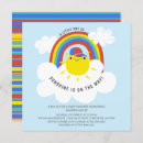 Search for sunshine and rainbows invitations Mother to be