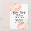 Search for peonies baby shower invitations Watercolor