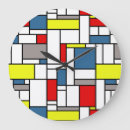Search for mondrian clocks Colourful