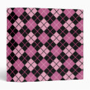 Search for argyle binders Black