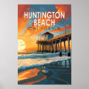 Search for vintage beach posters Huntington beach california