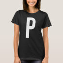 Search for letter p tshirts Initial
