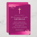 Search for modern christening invitations Girl