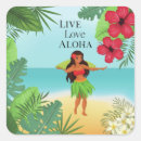 Search for hula girl stickers Aloha