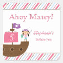 Recherche de fille pirate autocollants Jolly roger