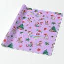 Search for santa unicorn wrapping paper Xmas