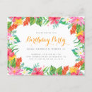 Search for foliage birthday invitations Tropical