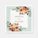 Search for mint green wedding napkins Botanical