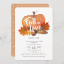 Search for fall in love baby shower invitations Cute