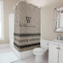 Search for burlap shower curtains Monogrammed