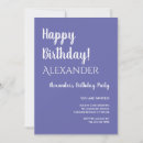 Search for periwinkle birthday invitations White