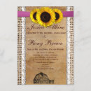 Search for sun flower wedding invitations Rustic