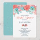 Search for aqua coral invitations Watercolor
