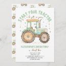 Recherche de 2ème anniversaire invitations Tracteur