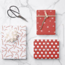 Search for red and white christmas polka dots wrapping paper Candy canes