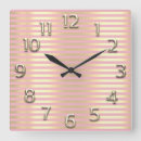 Search for pink and gold clocks Metallic
