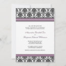 Search for lilac damask invitations White