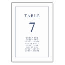 Search for blue table cards Formal