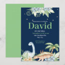 Search for blue dinosaur birthday invitations Baby boy