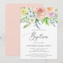 Search for peach christening invitations Botanical