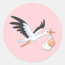 Recherche de bouche rose autocollants Cigogne