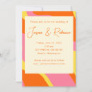 Search for orange rsvp wedding invitations Retro