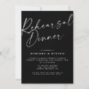 Recherche de black rehearsal dinner invitations Simple