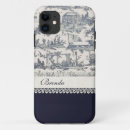 Search for blue vintage toile iphone cases Elegant