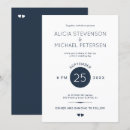 Recherche de blanc et bleu mariage invitations Minimum