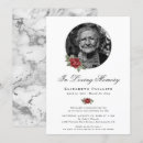 Search for red rose funeral invitations Floral