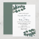 Search for outdoorsy wedding invitations Watercolor eucalyptus