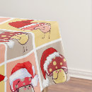 Search for whimsical christmas tablecloths Santa