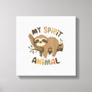 Search for funny animal canvas prints Sloth