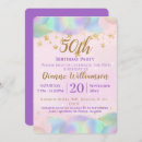 Search for balloon 50th birthday invitations Gold glitter