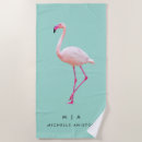Search for hawaiian beach towels Pink flamingo