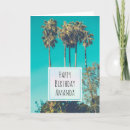 Search for palm tree birthday cards Retro
