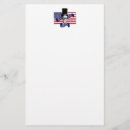 Search for patriotic stationery paper Stars and stripes