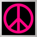 Recherche de signe paix rose posters Brillant