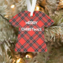 Search for red tshirt ornaments Plaid