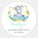 Search for blue elephant baby shower stickers It's a boy