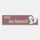 Search for kitty bumper stickers White