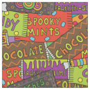 Search for halloween candy fabric Trick or treat